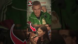 AGUIRRE se pasa de listo con una periodista coreana 😂
