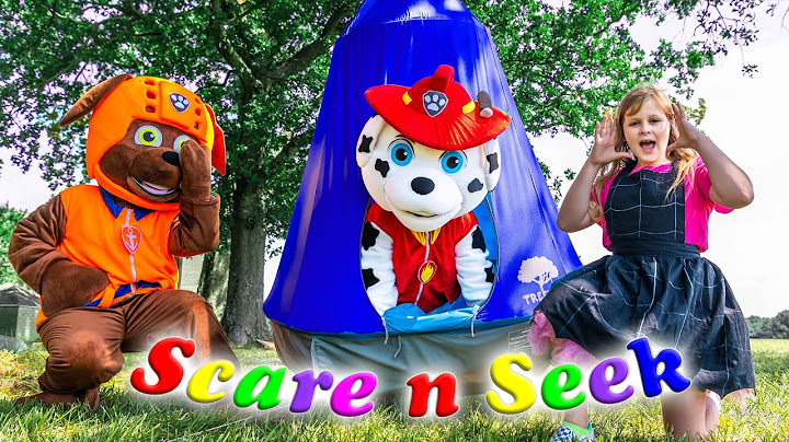 Asistant Plays Scare and Seek at the Paw Patrol Lookout Tower