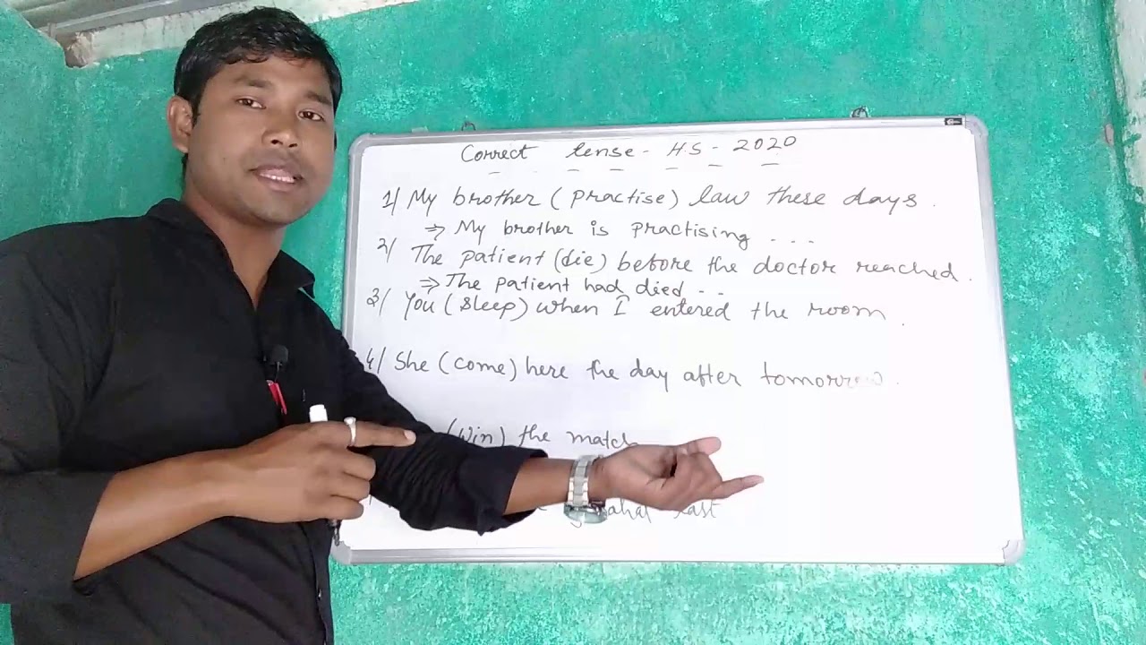 AHSEC HS final English paper 2020 Correct tense|Important correct tense for HS final