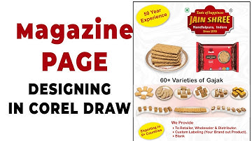 magazine page design in corel draw | tutorial corel draw