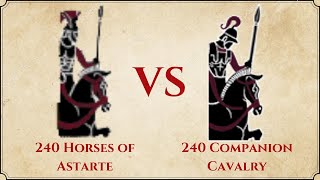 ROME II Total War: 240 Horses of Astarte VS 240 Companion Cavalry