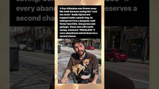 Man Saves Dog Thrown in Trash