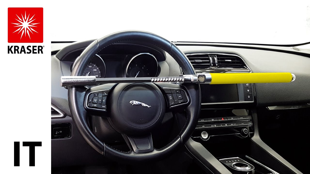 KRASER WA839Y Barra del volante antifurto per auto, blocco di sicurezza, furgone SUV universale