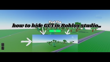 how to hide GUI in the new Roblox Studio update