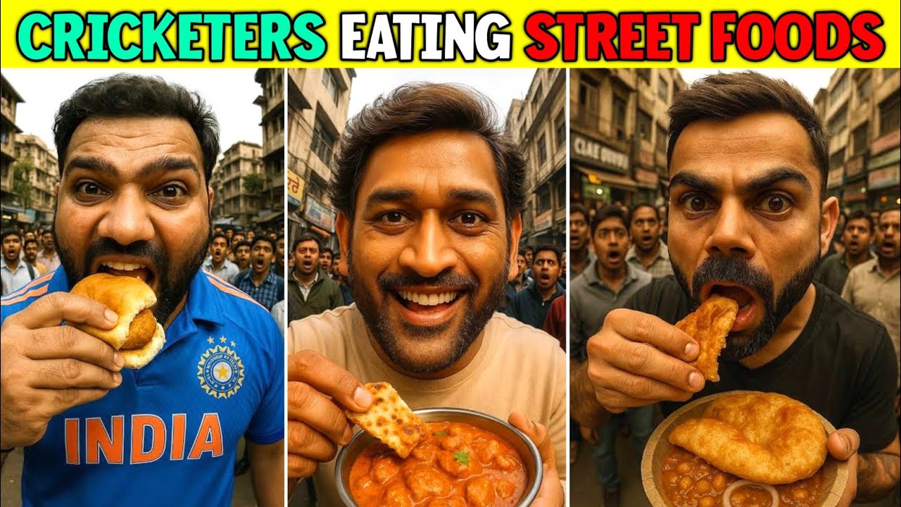 IPL Cricketers Eating Street Foods | Cricketers Eating Junk Foods