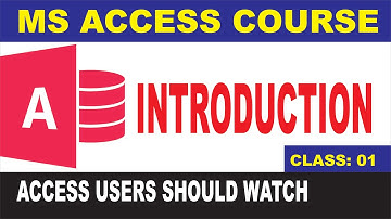 MS Access 2007 - Class 1 - Introduction - Microsoft access database Urdu/Hindi #MSAccess