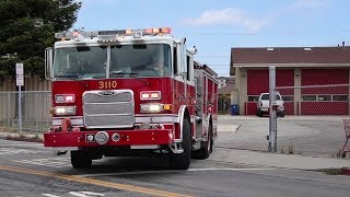 SCFD Engine Responding Code 3 to a Surfing Accident