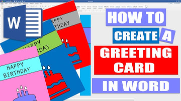 How to create a GREETING CARD in WORD | Tutorials for Microsoft Word