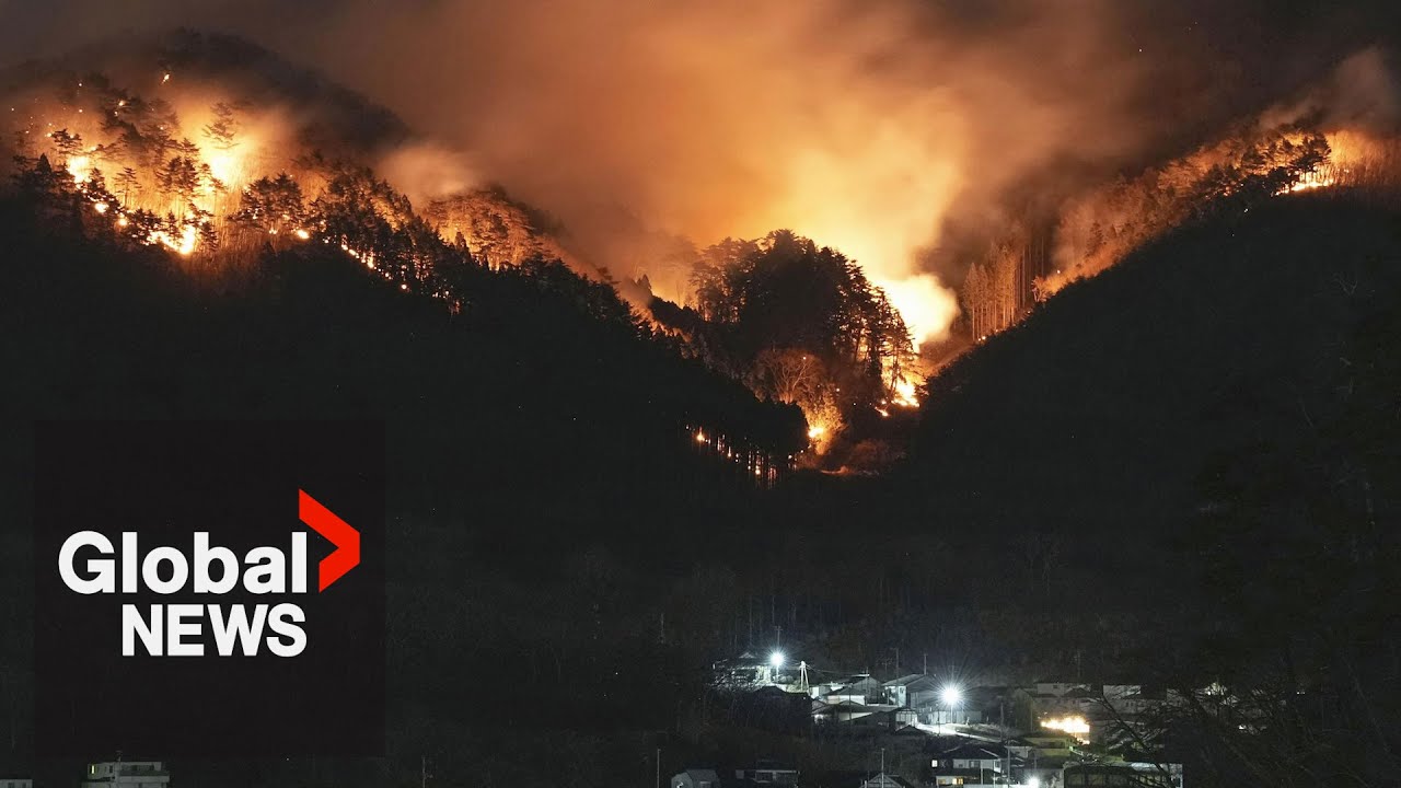 Japan wildfire leaves 1 dead, thousands evacuate as homes burn