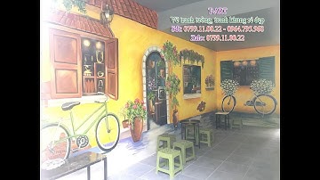 Vẽ tranh tường góc phố cổ Hà Nội – Vẽ tranh tường Hà Nội rẻ đẹp Zalo 0799110022