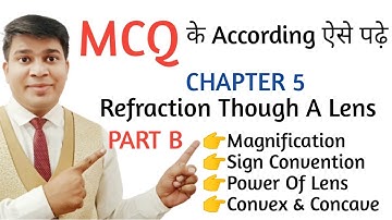 icse class 10 physics chapter 5 refraction through a lens mcq|refraction through a lens mcq question
