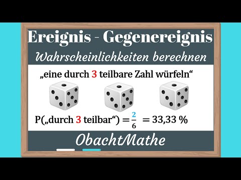 Event - Complementary Event | Calculating Probabilities | Simply Explained | ObachtMathe