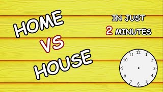 what is the difference between home and house | explained by The Modern Learning Content