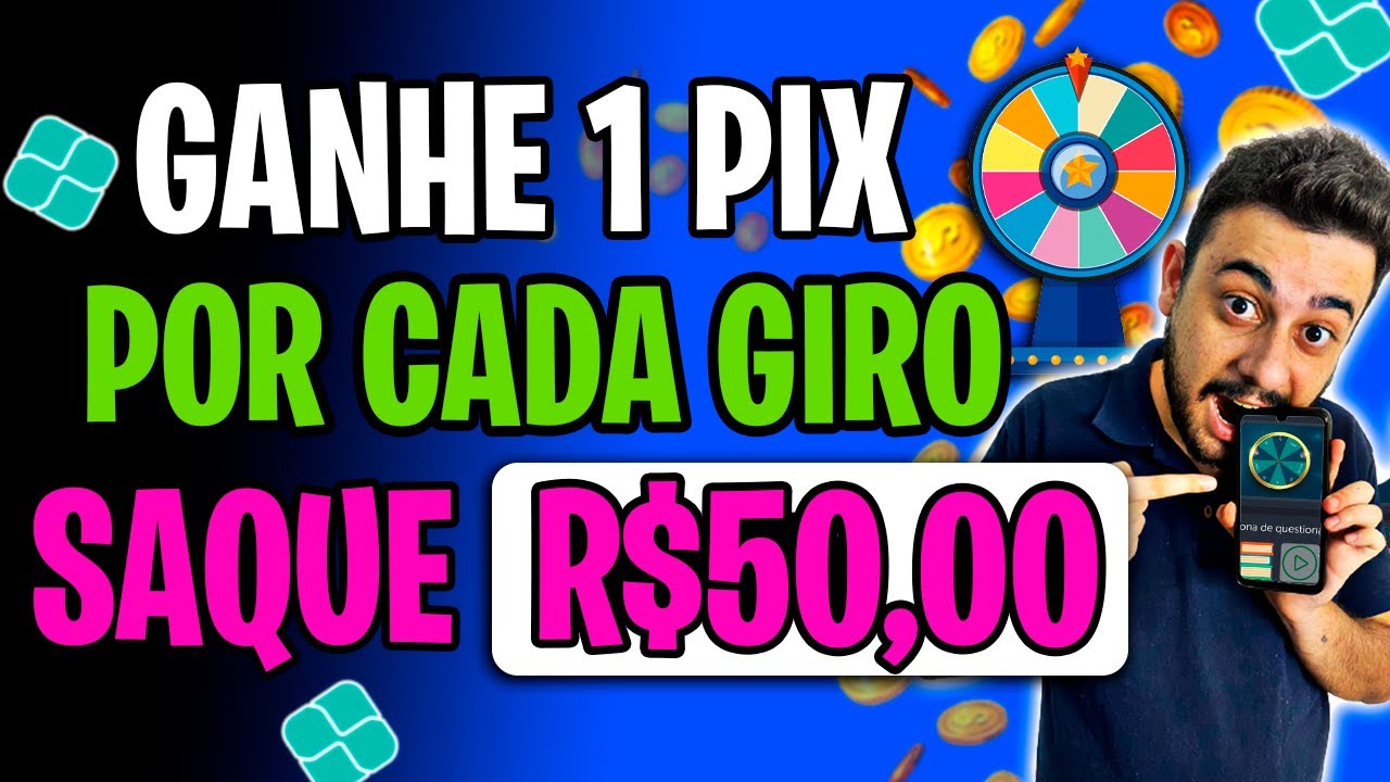 GANHE 1 PIX por CADA GIRO NESSA ROLETA – APP para GANHAR DINHEIRO em 2022