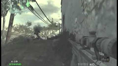 Epic COD MW3 L118A Quad Kill.
