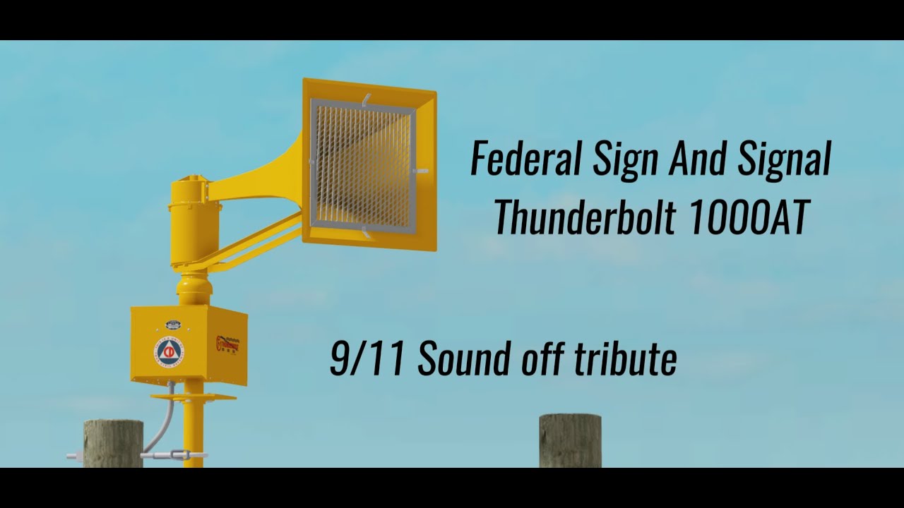 (Roblox) Federal Sign And Signal Thunderbolt 1000AT 9/11 Sound off tribute Alert and Attack