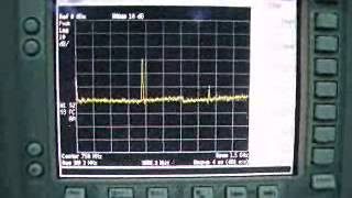 Spectrum of S331E Sitemaster and E5061B Network Analyzer when scanning for S11