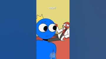 RED IS DYING 😵 | RAINBOW FRIENDS CHAPTER 2 ANIMATION #rainbowfriendschapter2 #shorts