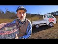 Stretching Farm Fence with Mini Truck