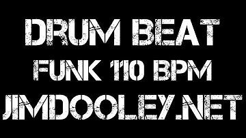 Funk Drum Beat Wav &  MIDI file 110 BPM JimDooley.net