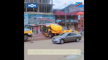 AIMIX Self Loading Mixer Working in DR Congo