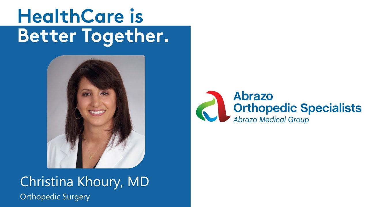 Dr. Christina Khoury Orthopedic Surgeon Profile YouTube