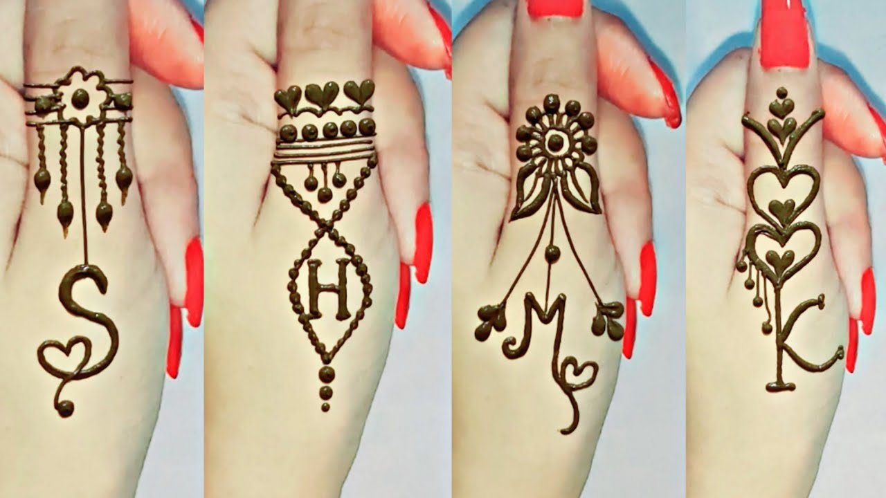 S H M K Letter Tattoo Mehndi Designs Thumb Tattoo Mehndi Designs Dollyarts Youtube