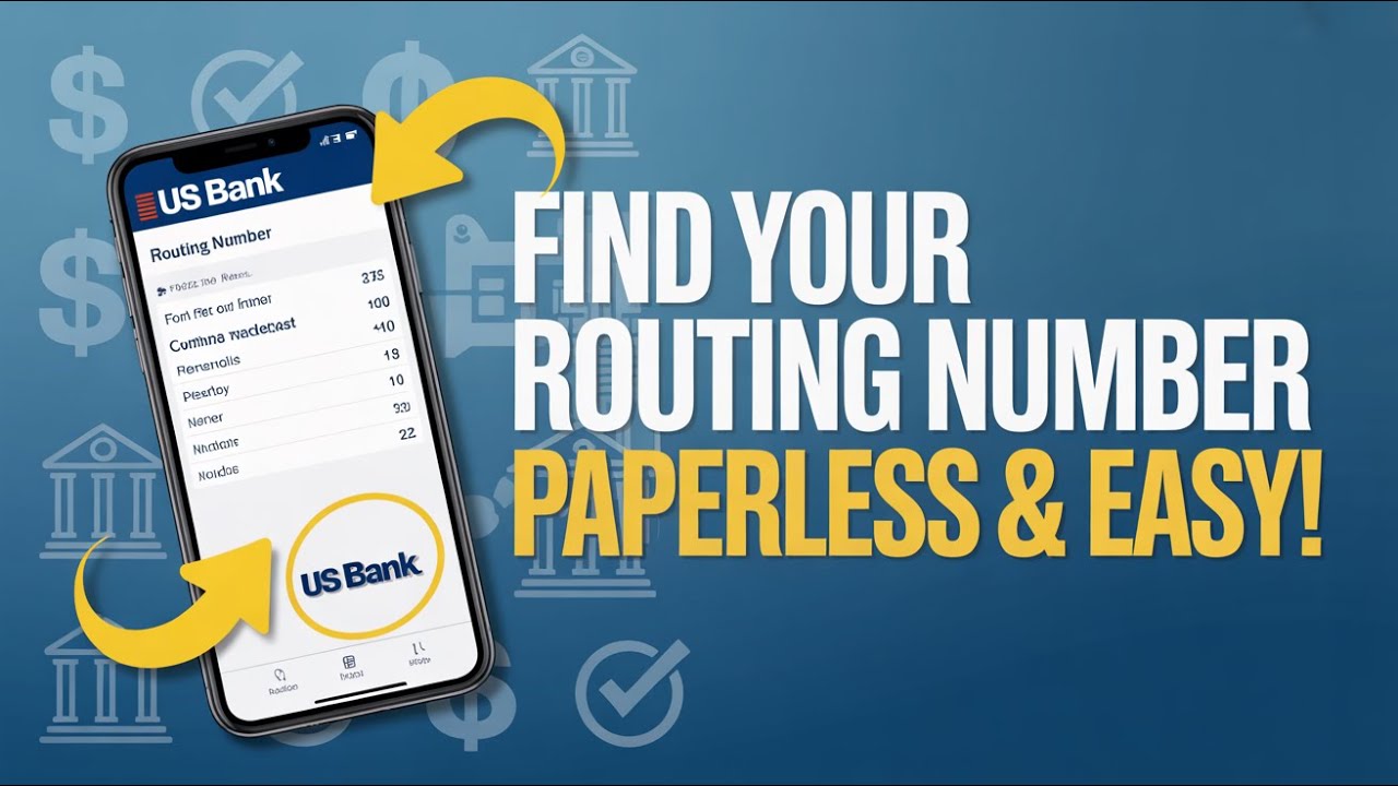 How to Find Your US Bank Routing Number for Direct Deposit [Paperless ...