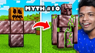 BUSTING 10 MINECRAFT MYTH's !!!!