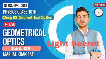 L:01| Geometrical optics| What is Geometrical optics| Physics Class 10th Chapter 12 By Mashal Khan
