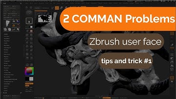 2 Most Comman Problems | Zbrush | user face | beginner tutorial |
