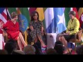Mrs. Laura Bush and Mrs. Michelle Obama at 2013 African First Ladies Summit