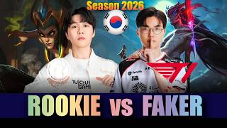 IG Rookie vs T1 Faker - Rookie CASSIOPEIA vs Faker YONE Mid - Patch 26.20 KR Ranked | lolrec