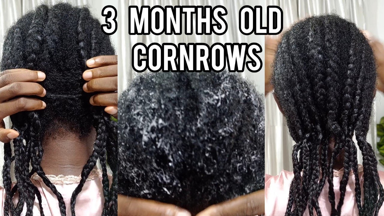 3 MONTHS OLD CORNROWS TAKEDOWN PREP // HAIR GROWTH ROUTINE - YouTube