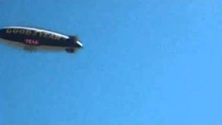 Goodyear Blimp flying over Dodger Stadium for Opening Day 2011 part 5