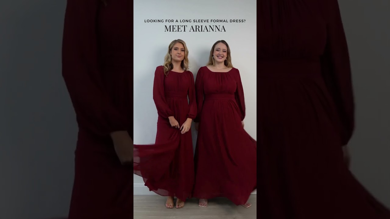 Looking For A Long Sleeve Bridesmaids Dress? We've got you covered! ✨