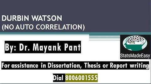 Durbin Watson (No Auto Correlation)