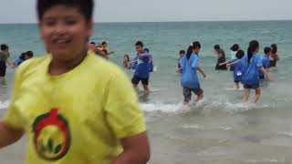 1080522內垵國小前沙灘戲水
