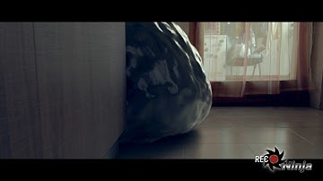 Strange fluid, Blender animation, camera tracking, fluid simulation