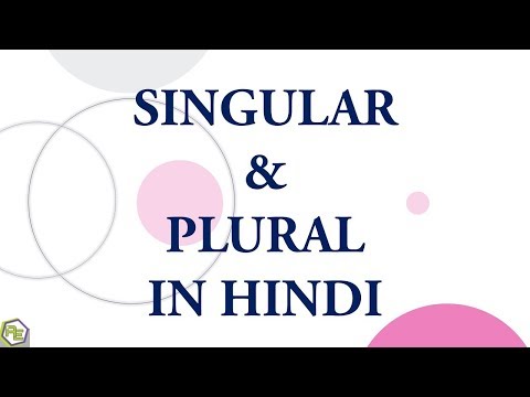 Singular And Plural Chart In Hindi