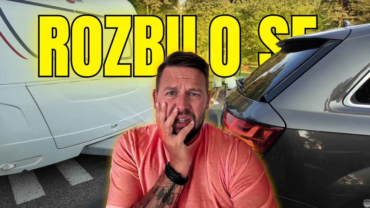 Audi Q7 se nenávidí s Burstnerem. Zase problém při cestě do kempu Frenštát pod Radhošťem