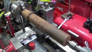 How To PartOff A Long Piece Of Large Diameter Bar On A Small Lathe