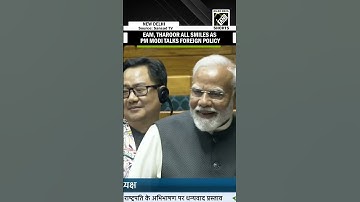 "Jab Tak Foreign Policy Nai Bolte..." PM Modi makes EAM Jaishankar, Shahi Tharoor smile in Lok Sabha