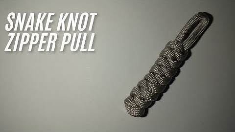 Snake Knot Paracord Zipper Pull Tutorial | Easy Paracord Zipper Pull for Bags & Backpacks