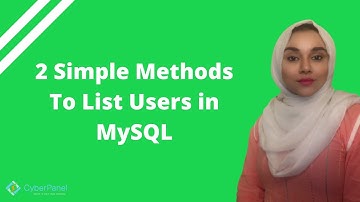 How to List users in MySQL