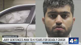 Jury recommends 4 years for driver in highspeed crash that killed 2 Oakton High students | NBC4