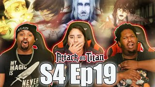 The Fate Of Eldians! Attack on Titan Season 4 Episode 19 REACTION