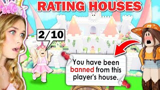 Rating Fans Houses BAD RATING Made Her *HATE ME* In Adopt Me! (Roblox)