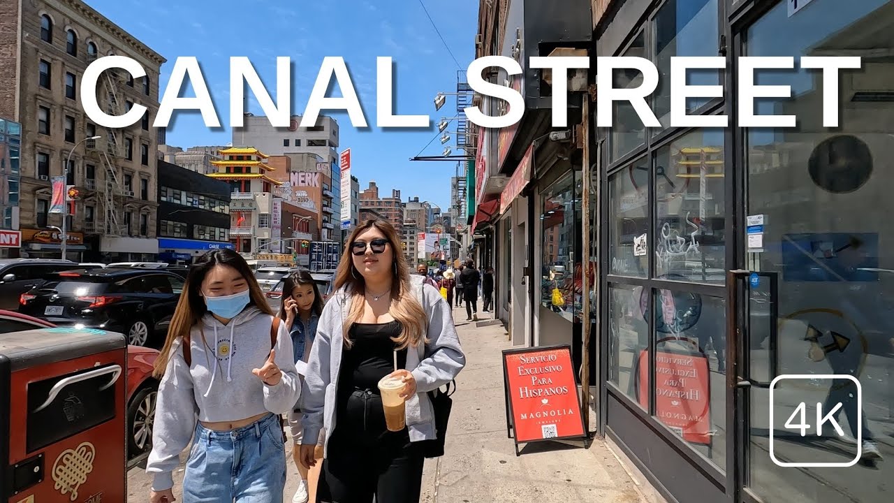 NEW YORK CITY Walking Tour [4K] CANAL STREET 