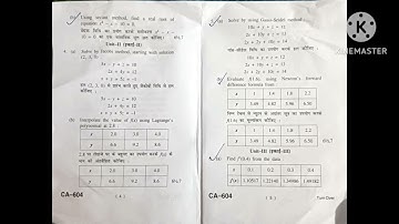 Question paper of numerical methods 2023 HPU